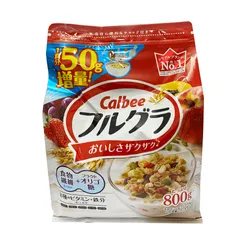 [Nhập khẩu] Ngũ Cốc Calbee Nhật Bản 800g - Ngũ cốc dinh dưỡng cao từ hạt trái cây sấy khô, bổ sung vitamin và chất xơ cho cả gia đình