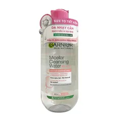 Nước Tẩy Trang Garnier Micellar Cleansing Water 400ml - Làm Sạch Da An Toàn, Hiệu Quả Cho Mọi Loại Da, Không Chứa Cồn
