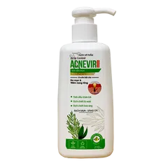 Sữa Tắm Acnevir 210ml - Giúp Cải Thiện Mụn Lưng, Viêm Nang Lông, Làn Da Sáng Mịn Từ Thiên Nhiên - Sản Phẩm Dược Mỹ Phẩm SANTAFA