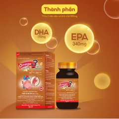 Viên Dầu Cá Omega 3 Vinh Gia 2 - Tinh Chế EPA & DHA Hỗ Trợ Tim Mạch, Thị Lực, Não Bộ - Lọ 60 Viên Dành Cho Người Trưởng Thành