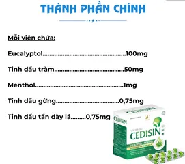 Viên Tinh Dầu Tràm Cedisin Gia Phát - Hỗ Trợ Giảm Ho, Đờm Tự Nhiên, Thảo Mộc, Hô Hấp Khỏe Mạnh, 10 Vỉ x 10 Viên