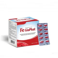 Viên Uống Bổ Sung Sắt Bổ Máu Fe Gia Phát - Hỗ Trợ Thiếu Máu, Chứa Folic Acid Tốt Cho Mẹ Bầu - Hộp 100 Viên