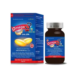 Viên Uống Dầu Cá Omega 3 Vinh Gia - Hỗ Trợ Phát Triển Não Bộ, Tăng Cường Thị Lực và Tim Mạch - 100 Viên Hữu Ích cho Trẻ Em và Người Lớn
