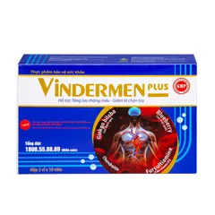 Viên Uống Hỗ Trợ Lưu Thông Máu Vindermen Plus - Tăng Cường Tuần Hoàn và Giảm Tê Mỏi Chân Tay - Thực Phẩm Chức Năng Thiên Nhiên