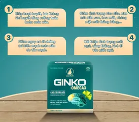 Viên uống Ginkgo Omega 3 Gia Phát - Hỗ trợ não bộ, tăng cường trí nhớ, lưu thông tuần hoàn máu, giảm đau đầu, cải thiện mất ngủ