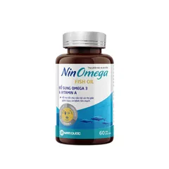 Viên uống Nin Omega Nam Dược 60 viên - Hỗ trợ não bộ và thị giác, Omega 3, 6, 9, vitamin A, sức khỏe tối ưu cho trẻ em và người lớn