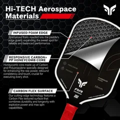 Vợt Havok Pro Pickleball Paddle - Dụng Cụ Chơi Pickleball Chất Lượng Cao, Tay Cầm Chống Trượt, Thiết Kế Hiện Đại