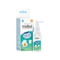 Xịt Chống Sâu Răng Midkid 30ml - Giải Pháp Diệt Khuẩn Bảo Vệ Răng Miệng Cho Bé Từ 1-6 Tuổi, Giảm Mảng Bám, Tái Tạo Men Răng