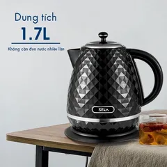 Ấm Siêu Tốc Vân Đá SEKA SK2819 1.7L - Đun Nước Nhanh, Công Suất 2200W, Thiết Kế Sang Trọng, Tay Cầm Cách Nhiệt, Thép Không Gỉ