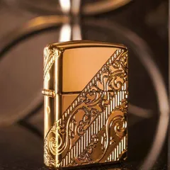 Bật lửa Zippo 2018 Collectible of the Year - Armor Vàng Sang Trọng, Phiên Bản Sưu Tầm Đặc Biệt, Quà Tặng Cho Người Sưu Tầm