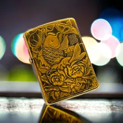Bật lửa Zippo 3D Cá Hoa Sen Version 2 ZPC4161-169 - Bền Bỉ, Chống Gió, Thiết Kế Sang Trọng, Quà Tặng Độc Đáo cho Người Yêu Thích Zippo