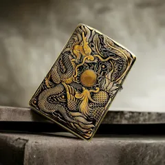 Bật Lửa Zippo 3D Khắc Rồng Phượng Version 2 ZPC4150-169 - Bật Lửa Đồng Chất Lượng Thượng Hạng, Quà Tặng Đặc Biệt cho Fan Hâm Mộ