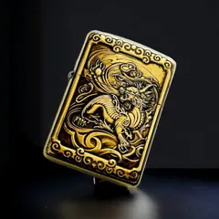 Bật Lửa Zippo Khắc Hình 3D Tỳ Hưu Version 1 ZPC4152-169 - Bằng Đồng Nguyên Khối - Quà Tặng Độc Đáo Cho Người Yêu Thích Văn Hóa Á Đông