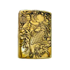 Bật Lửa Zippo Khắc Hình Cá Chép 3D ZPC4190 - Phiên Bản Đồng Sang Trọng, Ý Nghĩa Văn Hóa Á Đông, Quà Tặng Độc Đáo