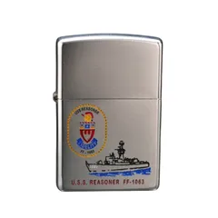 Bật Lửa Zippo USS Reasoner FF-1063 Bản Mạ Chrome - Quà Tặng Độc Đáo Chủ Đề Tàu Chiến Mỹ, Sưu Tầm Cao Cấp