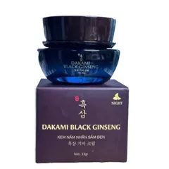 Bộ sản phẩm chăm sóc da Dakami Black Ginseng - Kem chống thâm nám, serum dưỡng trắng và sữa rửa mặt - Giải pháp hiệu quả cho làn da rạng rỡ