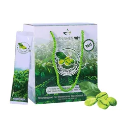 Cà Phê Xanh Thiên Nhiên Việt Hỗ Trợ Giảm Cân - Hộp 30 Gói, Đốt Mỡ Thừa, Thanh Lọc Cơ Thể, Sản Phẩm Chất Lượng Cao
