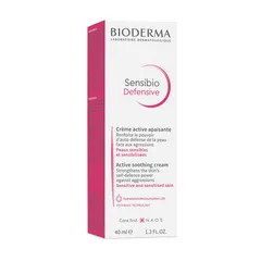 Kem Dưỡng Ẩm Bioderma Sensibio Defensive - Làm Dịu Da Nhạy Cảm, Cấp Nước Sâu, Chống Kích Ứng cho Da Hỗn Hợp và Da Nhạy Cảm 40ml