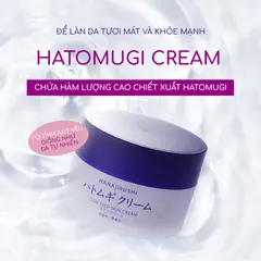 Kem Dưỡng Da Mặt và Cơ Thể Hanajirushi Coix Seed Skin Cream - Dưỡng Ẩm, Làm Mịn Da, Phù Hợp Với Mọi Loại Da, 100g