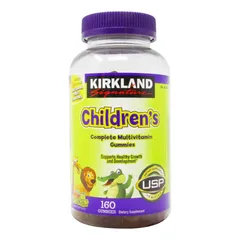 Kẹo Dẻo Kirkland Multivitamin cho Trẻ Em 160 Viên - Hỗ Trợ Tăng Trưởng và Miễn Dịch, Vitamin Tổng Hợp Mỹ