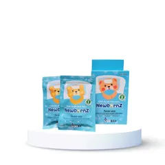 Khăn Hạ Sốt TD NewbornZ - Hộp 3 Gói X 6 Khăn Cellulose Tự Nhiên Cho Trẻ Từ 3 Tháng Tuổi, Giảm Nhiệt Nhanh Chóng
