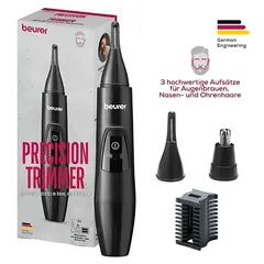 Máy tỉa lông mũi, lông mày cầm tay Beurer MN2X - Thiết kế nhỏ gọn, tiện lợi với 3 chức năng, chống nước IPX4, lý tưởng cho vẻ ngoài hoàn hảo.
