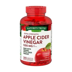 Viên giấm táo hữu cơ Nature’s Truth 1200mg 180 viên - Hỗ trợ giảm cân, tăng cường trao đổi chất và duy trì vóc dáng thon gọn