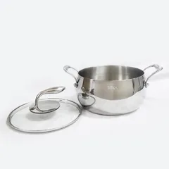 Nồi inox Seka SK6080 đáy 5 lớp 4L - Dùng cho mọi loại bếp, nấu ăn nhanh và đều nhiệt, thiết kế quả táo dễ thương