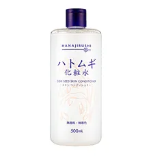 Nước Hoa Hồng Hanajirushi Coix Seed Skin Conditioner 500ml - Cấp Ẩm, Làm Sạch Da, Thích Hợp Mọi Loại Da, Chiết Xuất Tự Nhiên