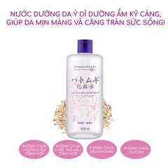 Nước Hoa Hồng Hanajirushi Coix Seed Skin Conditioner 500ml - Cấp Ẩm, Làm Sạch Da, Thích Hợp Mọi Loại Da, Chiết Xuất Tự Nhiên