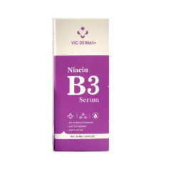 Serum B3 Niacinamide Vicderma 50ml - Dưỡng Sáng Da, Thu Nhỏ Lỗ Chân Lông, Cấp Ẩm, Giảm Nếp Nhăn Cho Da Khỏe Mịn