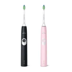 Set 2 Bàn Chải Điện Philips Sonicare 4300 HX6800/35 Kèm Hộp Đựng - Công Nghệ Làm Sạch Sâu hiệu quả