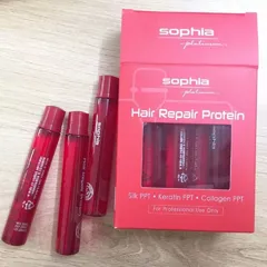 Serum Phục Hồi Tóc Hư Sophia Platinum Hair Repair Protein - Dưỡng Chất Tăng Cường Độ Bóng Mượt và Đàn Hồi Tóc Khỏe Mạnh
