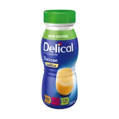 Sữa Dinh Dưỡng Delical Boisson HP HC Edulcorée Không Đường - Lốc 4 Chai 200ml, Hỗ Trợ Bổ Sung Dinh Dưỡng, Không Gluten, Không Lactose