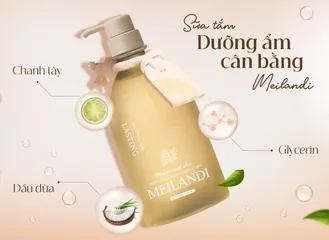 Sữa Tắm Dưỡng Ẩm Cân Bằng Da Meilandi - Gel 500ml Chiết Xuất Hoa Hạt Trà Nhật Bản, Dưỡng Trắng Mịn Màng, Phục Hồi Da Tổn Thương