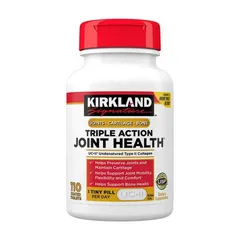 Viên Hỗ Trợ Bổ Xương Khớp Kirkland Signature Triple Action Joint Health 110v - Giảm Đau Khớp, Tăng Cường Vận Động, Bảo Vệ Sụn Khớp