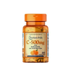 Viên Uống Puritan’s Pride Vitamin C 500mg - Hỗ Trợ Đề Kháng, Làm Đẹp Da, Mỹ, 100 Viên