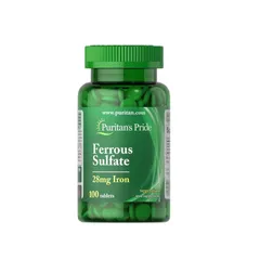 Viên Uống Bổ Sung Sắt Ferrous Gluconate 28mg - Hỗ Trợ Tăng Cường Hồng Cầu, 100 Viên Mỹ