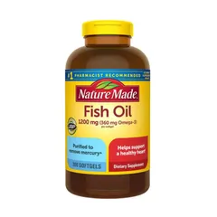 Viên Uống Dầu Cá Omega 3 Nature Made Fish Oil 1200mg 300 Viên - Hỗ Trợ Sức Khỏe Tim Mạch, Tăng Cường Sức Khỏe Tổng Thể