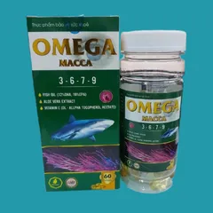 Viên Uống Dầu Cá Omega Macca 3-6-7-9 - Hỗ Trợ Bảo Vệ Mắt, Tim Mạch, Tăng Cường Thị Lực, Giảm Cholesterol - Hộp 60 Viên