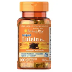 Viên Uống Hỗ Trợ Bổ Mắt Lutein Puritan's Pride 6mg - 100 Viên Giúp Giảm Mỏi Mắt, Bảo Vệ Sức Khỏe Đôi Mắt, Mỹ