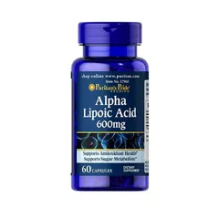 Viên uống hỗ trợ trẻ hóa da Puritan's Pride Alpha Lipoic Acid 600mg 60 viên