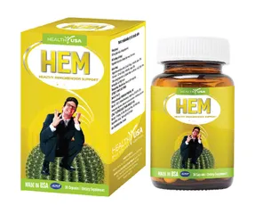 Viên Uống Hỗ Trợ Trĩ Hem Nhập Khẩu Mỹ - Thảo Dược Tự Nhiên Chống Táo Bón, Giảm Ngứa Rát và Sưng Đau Trĩ