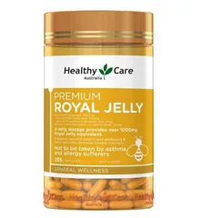 Viên uống sữa Ong chúa Healthy Care Royal Jelly 1000mg 365 viên - Hỗ trợ sức khỏe, làm đẹp da, cải thiện nội tiết tố, xuất xứ Úc