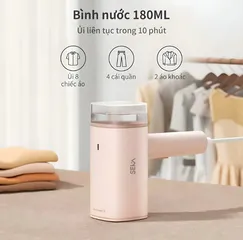 Bàn là hơi nước cầm tay gấp gọn Seka SK547 - Công suất lớn 1200W, 7 vòi phun, khử trùng hiệu quả, nhẹ và dễ sử dụng