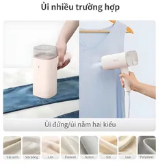 Bàn là hơi nước cầm tay gấp gọn Seka SK547 - Công suất lớn 1200W, 7 vòi phun, khử trùng hiệu quả, nhẹ và dễ sử dụng