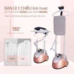 Bàn là hơi nước SEKA SK479 - Công suất 2000W, phun hơi liên tục 32g/phút, xử lý nếp nhăn quần áo hiệu quả, màu hồng đẹp mắt.