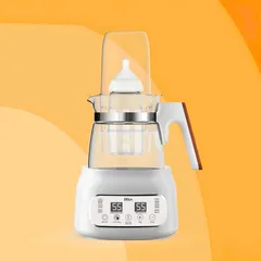 Bình Đun Nước Pha Sữa Khử Khuẩn SEKA SK2830T 1.3L - Thủy Tinh Chịu Nhiệt, 800W, Tiện Lợi cho Mẹ và Bé