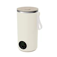 Bình Hâm Nước Khuấy Sữa Di Động Fatzbaby Mini Smart 5 FB3802WN - Thiết Kế 2 Trong 1, Nhiệt Độ 55°C, Pin 6000 mAh, Dễ Dàng Vệ Sinh