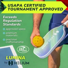 Bộ 4 Vợt Pickleball Kèm 6 Bóng Helium Pro Carbon Fiber - Vợt Thể Thao Cao Cấp, USAPA Chứng Nhận, Túi Đựng Tiện Lợi